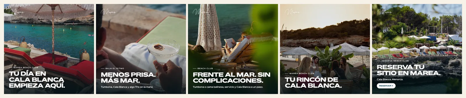 Carrusel de Meta para el beach club.