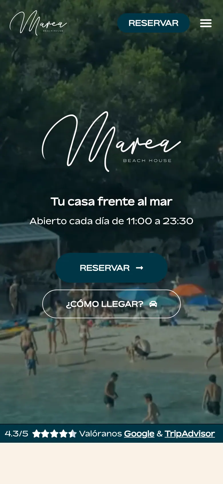 Portada en móvil.